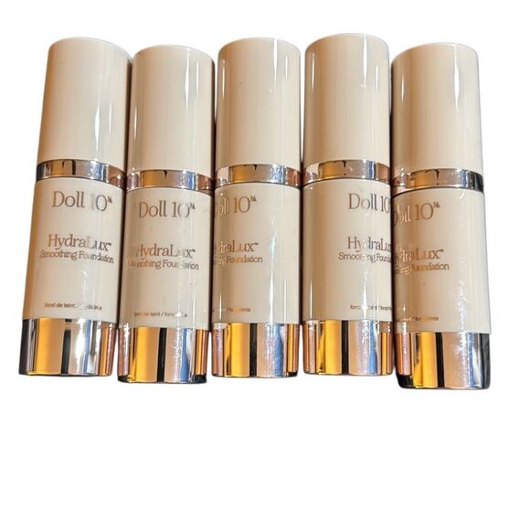 Doll 10 Foundation Lot 5 Shade Medium HydraLux Smoothing BRAND NEW Retail $240 - Picture 1 of 7